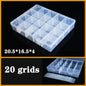 Transparent Plastic Box Screw Compartment Box Jewelry Earring Display Case Container Clear Terminal Organizer Tool Storage boxes