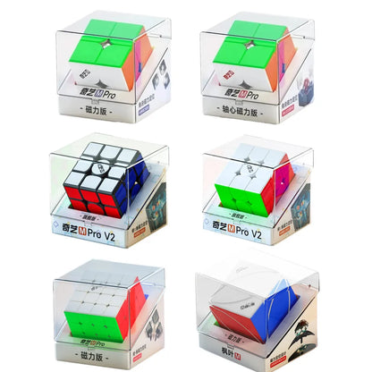 QiYi M Pro Series 2x2 3x3 4x4 Pyramid Magnetic Magic Cube Professional Speed Cubes Education Puzzle  Cubo Magico Toys Gifts