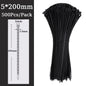 Self-locking plastic nylon tie Black 5x300mm cable tie fastening ring 8*500mm cable tie zip wraps strap nylon cable tie 5*300mm