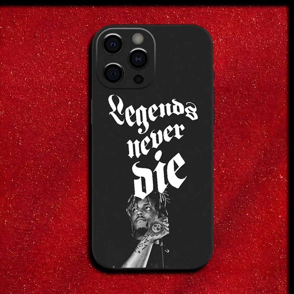 Rapper Juice WRLD 999 Phone Case For iPhone 17 16 15 11 12 14 13 Pro Max Mini XS XR 7 Plus 17E Shockproof Silicone Cover Fundas