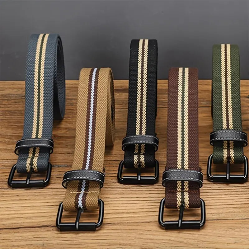 Men's Canvas Belt Casual Retro Women's Belt Outdoor Sports Belt With Jeans Belt Breathable Lightweight Eyelet Belt For Men Women