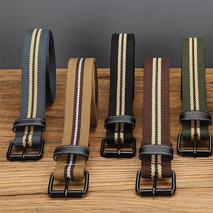 Men's Canvas Belt Casual Retro Women's Belt Outdoor Sports Belt With Jeans Belt Breathable Lightweight Eyelet Belt For Men Women