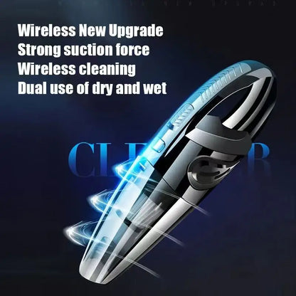 Handheld Vacuum Cordless Powerful Cyclone Suction Portable Rechargeable Vacuum Cleaner Quick Charge for Car Home Pet Hair