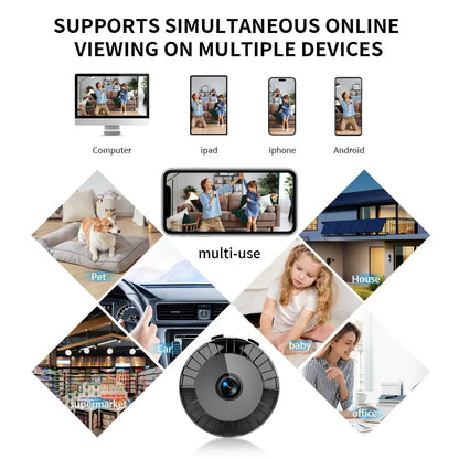 WiFi Mini Camera Security Protection Camera Smart Home Wireless Video Recorder Baby Monitoring Camera for Infants And Pets