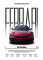 Classic Red Performance Sports Car Wall Art M3 F40 812 FS90 Luxury Car HD Canvas Print Poster Home Living Room Bedroom No Frame