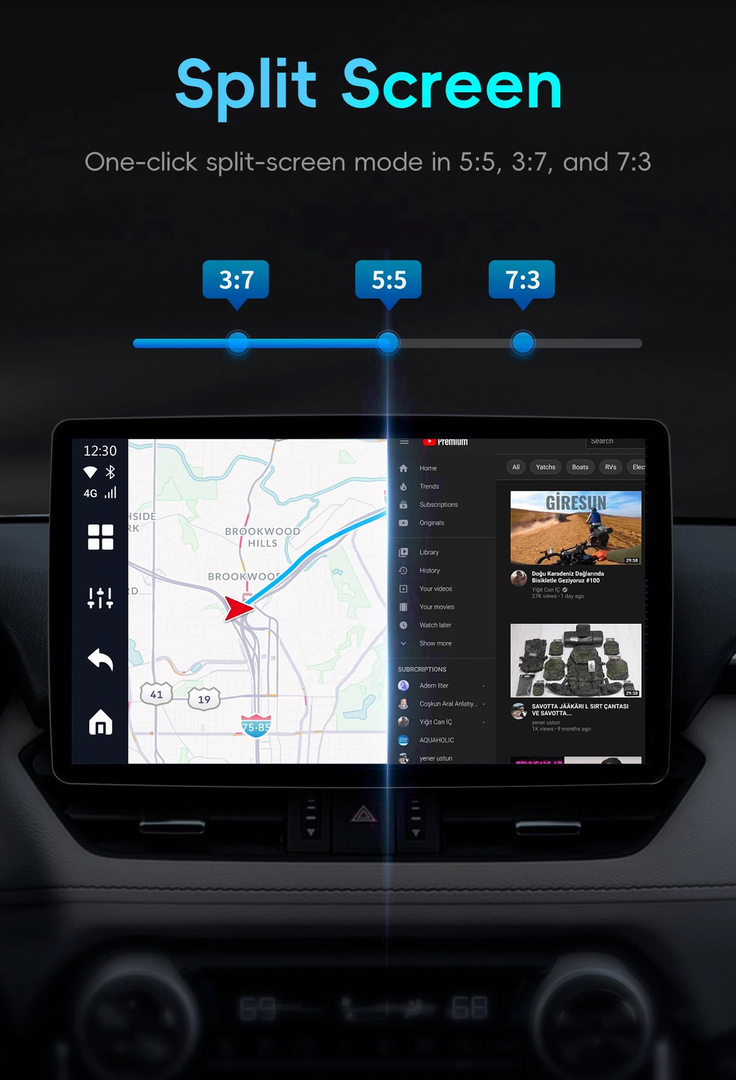OTTOCAST P3 OttoAibox CarPlay AI Box Wireless Android Auto Smart TV Box Car Accessories for Benz Audi Kia Hyundai VW Toyota 2024