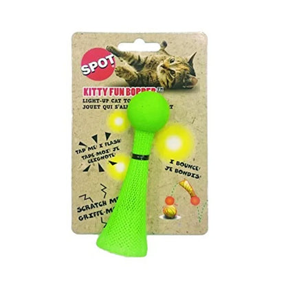 Kitty Fun Boppers Cat Toys Plain Soft Plush Material Pastel Pink Color Interactive Teaser Design for Indoor Cats
