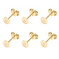 50pcs/Bag 925 Silver Stainless Steel Earring Studs Blank Post Base Pins With Earring Plug Findings Ear Back For Jewelry Making