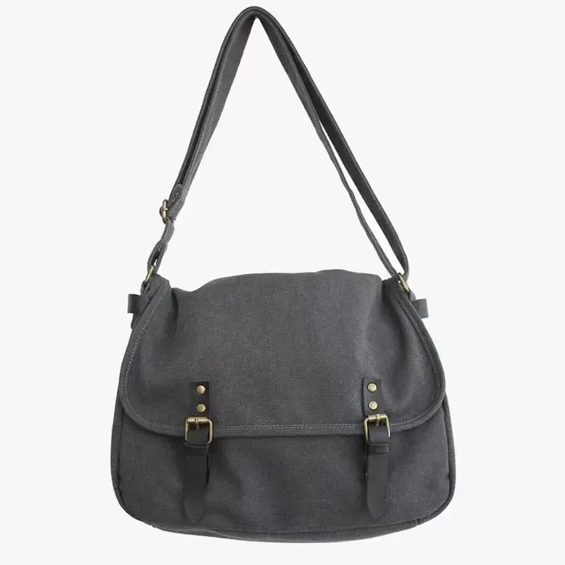 Canvas Large Capacity Mens Casual Handbags Vintage Shoulder Messenger Bag Leisure Student Satchel Package Bolsos Crossbody Bags