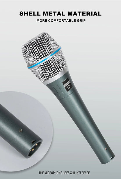 BT87 Wired Dynamic Microphone, Special Pickup Microphone For Musical Instruments, Vocal Recording Microphone