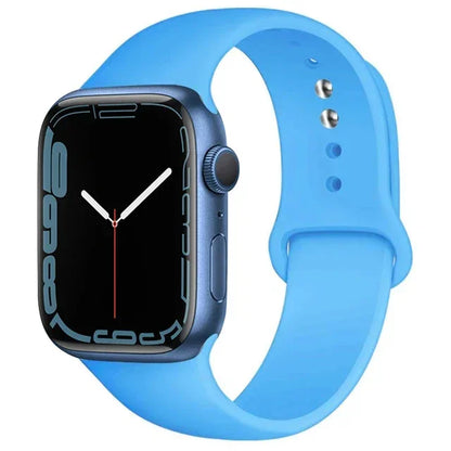 Silicone Band For Apple Watch straps 49mm 40mm 44 mm 45mm 46mm 42mm 41mm 38mm sports bracelet iWatch series 10 9 8 3 SE ultra 2