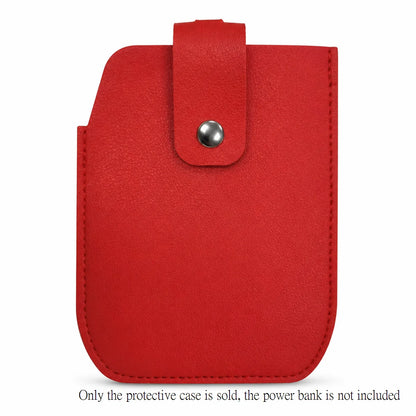 PU Leather Protective Case for Xiaomi 33W Magnetic Power Bank 10000mAh, Integrated Cable, Anti-Scratch Portable Storage Bag