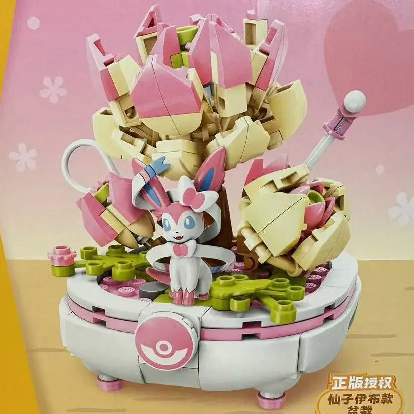 Pokemon Cartoon Pikachu Building Blocks Bulbasaur Toy Children's Assembled Model Pet Elf Kid Children Gift Compatible With Lego