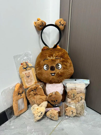 50cm Kpop Skzoo Plush Toy Wolfchan Kawaii Cartoon Stuffed Animal Plushie Doll Large Size Kids Babies Sleeping Pillow Gift 2025