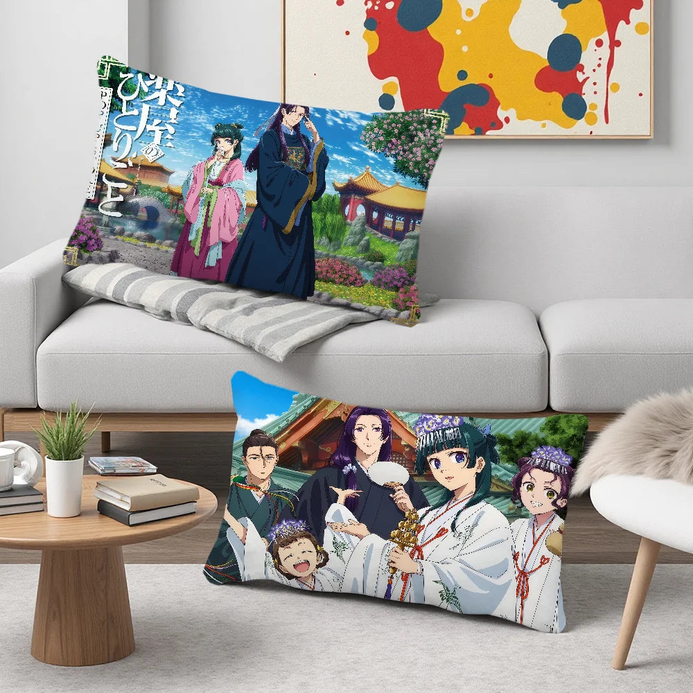 anime cushion cover Rectangle Pillow Cover The Apothecary Diaries Maomao Home Sofa living Room Office Coffee Shop Pillowcase