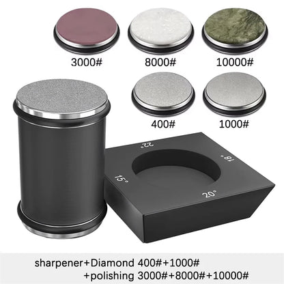 Niiruo 4 Angles Rolling Knife Sharpener Kit For Straight Edge Roller Knife Sharpening With Industry Diamonds Whetstone Knife Set