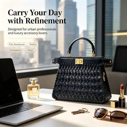 Women 2026 New Woven Hollow Out Crossbody Bag Ladies Handbags Trendy Fashion Shoulder Purse Women's Messenger Bag