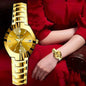 ORUSS Business Casual Womens Quartz Watches Luxury Fashion Wristwatch Stainless Steel Date Week 30M Waterproof Womens Wristwatch