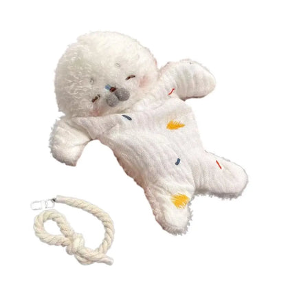 Stress Relief Plush Toy Cute Seal Bean Bag With Hanging Rope Funny Sensory For Stress Relief & Kids
