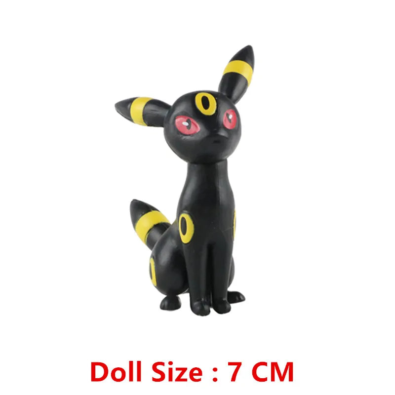 Pokemon Anime Action Figure Set - Pikachu Sun Elf Eevee Gengar Monsters Cartoon Model Toys Gift for Bulk Purchase