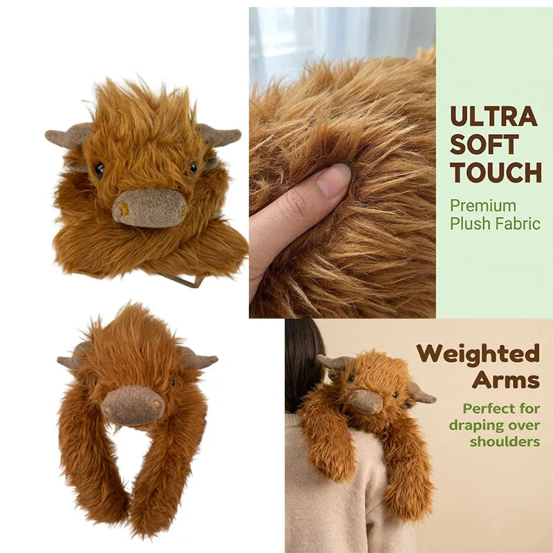 50/60/65cm Long Arm Stuffed Animal Arm Weighted Soft Plush Pillow Raccoon Koala Bear Sloth  Dinosaur Gift for Boys and Girls