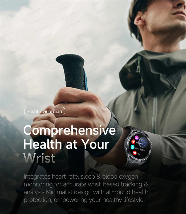 Smartwatch ECG High-End dla mężczyzn Ciśnienie krwi Lipidy Tlen we krwi Analiza ciała Kwas moczowy Monitor Zdrowia Smartwatch dla mężczyzn i kobiet
