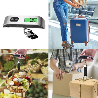 50kgx10g LCD Digital Scale Electronic Luggage Hanging Weight Scale Portabal Handheld Travel Suitcase Baggage Weight Scale