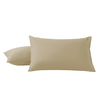 2Pcs Pack Microfiber Pillowcases Solid Color, Envelope Closure, Machine Washable, Woven Fabric, for Bedroom, Living Room