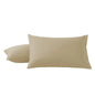 2Pcs Pack Microfiber Pillowcases Solid Color, Envelope Closure, Machine Washable, Woven Fabric, for Bedroom, Living Room
