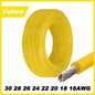 12Colors 1007 Stranded Electric Wire 5/10M 30/28/26/24/22/20/18/16AWG PVC Insulated Tinned Plating Copper Cable for DIY LED Line