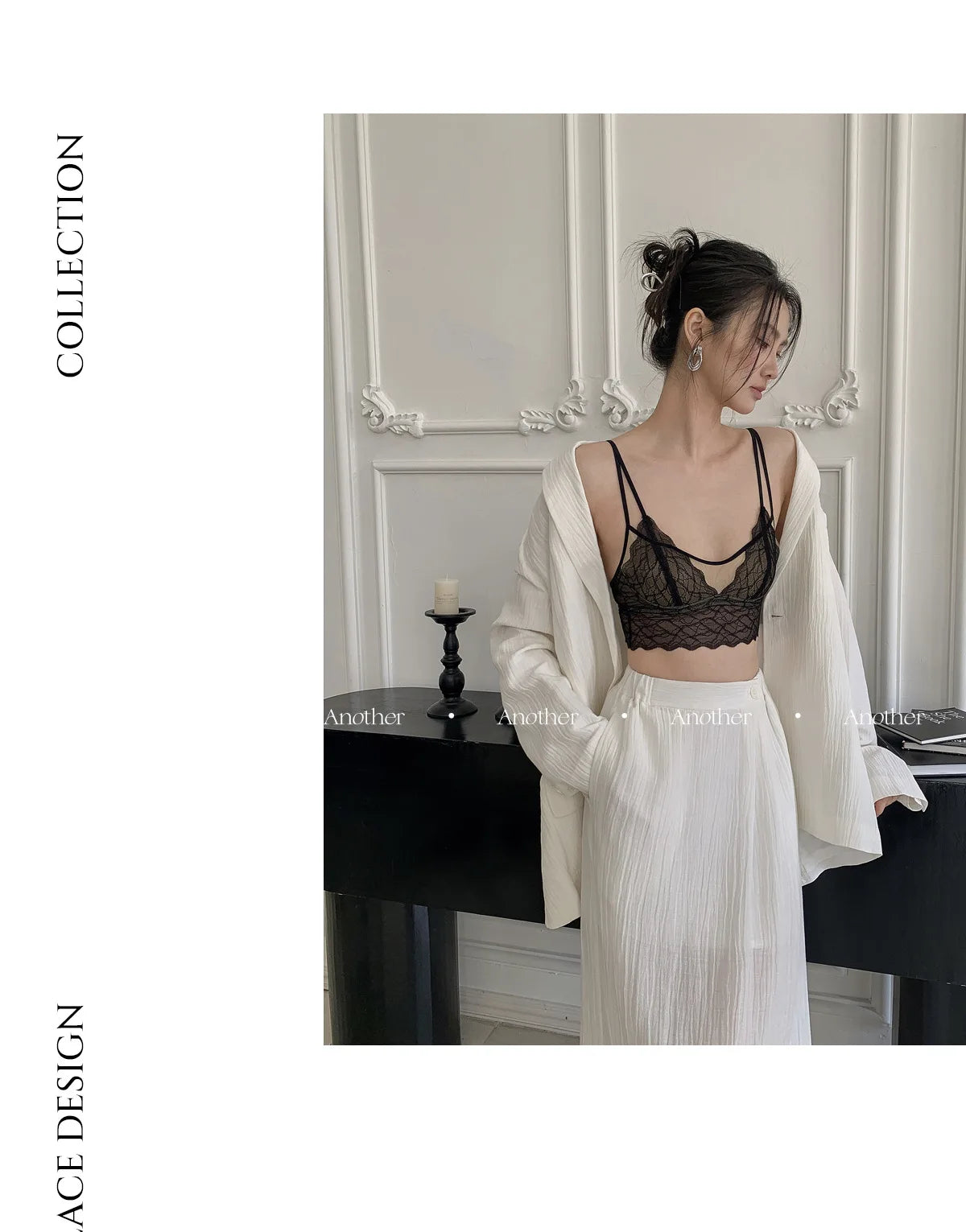 Sexy Lace Bralette No Underwire | French Triangle Cup Bra | Summer Thin Breathable for Women | Slimming Strappy Back Lingerie