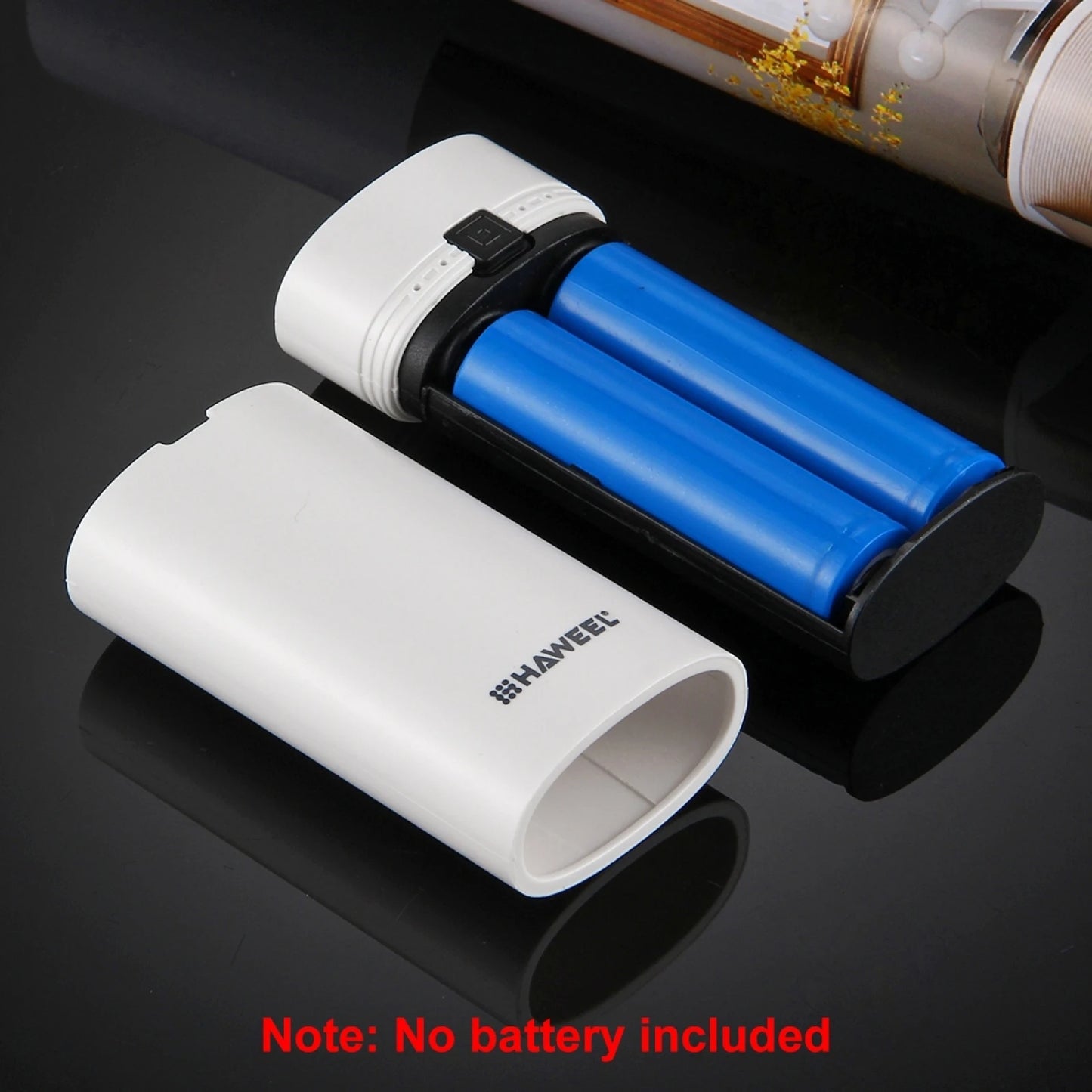 HAWEEL DIY 2x 18650 Battery (Not Included) 5600mAh Power Bank Shell Box with USB Output & Indicator Charging Box for Smartphone