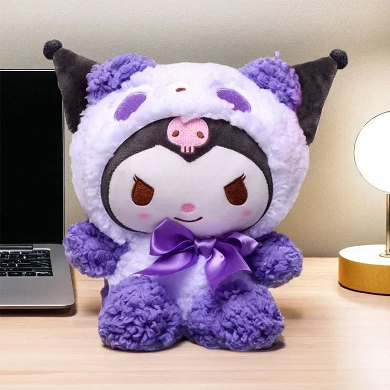 Sanrio Plush Cute Cinnamoroll hello kitty Kuromi My Melody Plush Toys Doll Pillow Anime Cartoon Kids Gifts Room Decoration Dolls