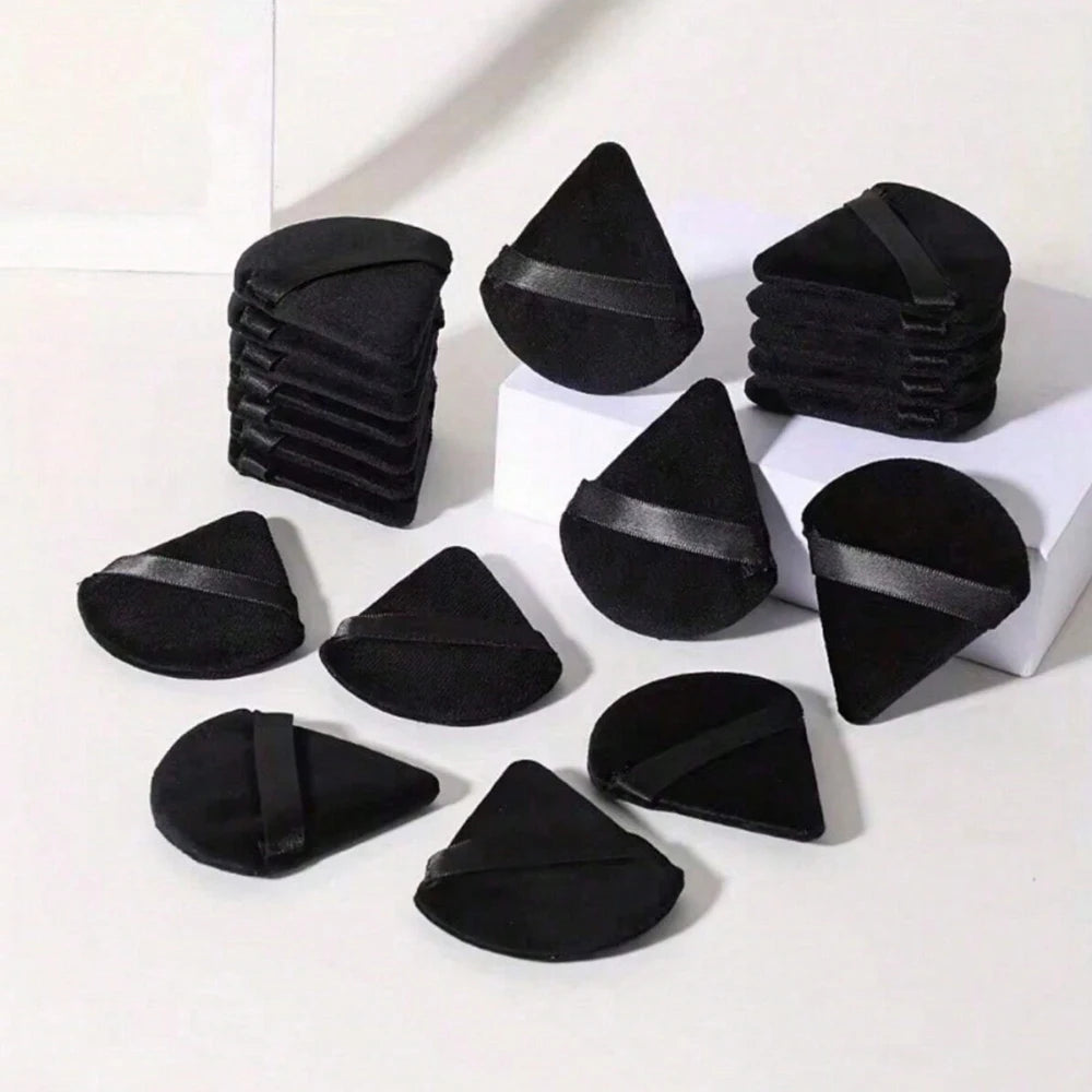 5/10/20/30/50Pcs Powder Puff Face Soft Triangle Makeup Powder Puff Velour Makeup Sponge Beauty Setting for Contouring