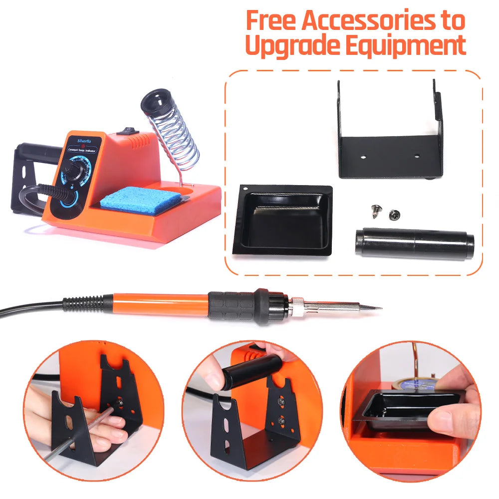 Silverflo 960-I Soldering Station Mini Soldering Iron Station Welding Rework Station for BGA SMD PCB IC Repair ESD Safe