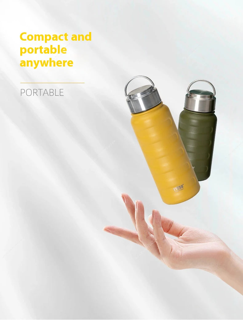 Tyeso Double Stainless Steel Thermos Mug Portable Sport Vacuum Flask Large Capacity Thermal Water Bottle Tumbler Drinks Cup