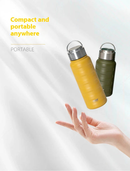 Tyeso Double Stainless Steel Thermos Mug Portable Sport Vacuum Flask Large Capacity Thermal Water Bottle Tumbler Drinks Cup