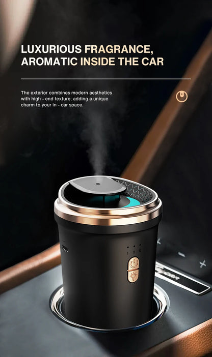 Namste 50m³ Car Air Freshener Perfume Aroma Diffuser No Water Essential Oils Aluminum Alloy Material Button Type-c Charge