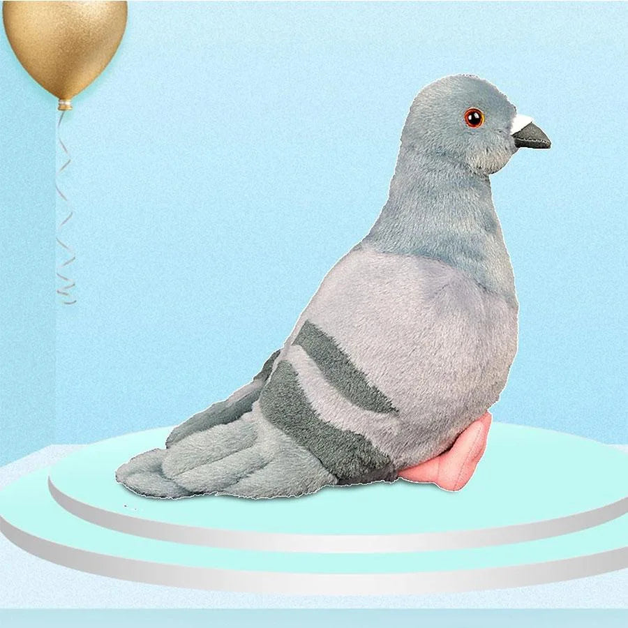 20cm Kawaii Simulated Gray Pigeon Plush Toy Cute Soft Stuffed Animals Plush Dove Bird Doll Collection Model Gifts Home Décor