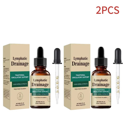 Natural Lymphatic Drainage Drops, Herbal Extracts for Circulatory Support, Relief Swelling Bloating Immunity Stillingia Wellness