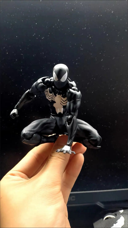 MESS TOYS Black Neighbor Symbiont Spider-Man Black Venom Armor Joint Hands-on Model