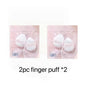Flower Knows Mini Finger Powder Puff  For Eye & Corner Super Soft Sponge Cotton Blender Foundation Mix 2 Pc/Pack Makeup