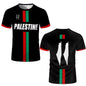 Palestine Football T Shirts Summer Fashion Short Sleeve Palestinian Flag 3D Printed T-shirts Casual O Neck Loose Mens Tops Tees