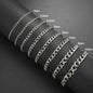 Punk Cuban Chain 3-10mm Wide Minimalist Bracelet Men Women Stainless Steel Gold Color Basic Hip Hop Figaro Chain Jewelry Gift