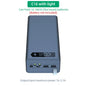 16*18650 Power Bank Case C16 USB Welding Free Power Bank Case Detachable Portable QC 3.0 PD DIY Shell Housing For Powerbank
