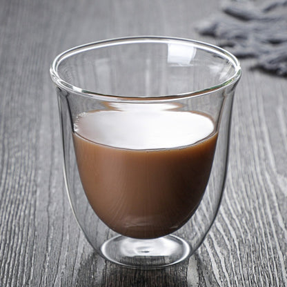 Cup Breakfast Mug High Borosilicate Insulated Coffee Tea Cup Tea Drink Cups Transparent Clear Double Wall Glass Cup