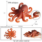 Oenux Simulated Insect Mouse Lizard Sea Animal Models Realistic Dolls Soft Rubber TPR Material Collectibles Halloween Prank Toys