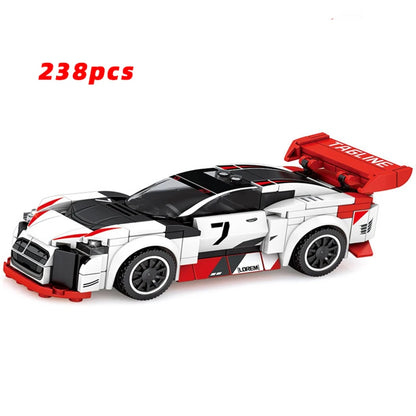 City Speed Racing MOC Car Sports Building Blocks Bricks Classic Rally sport Super Racer Vehicles Christmas gift Technical toys
