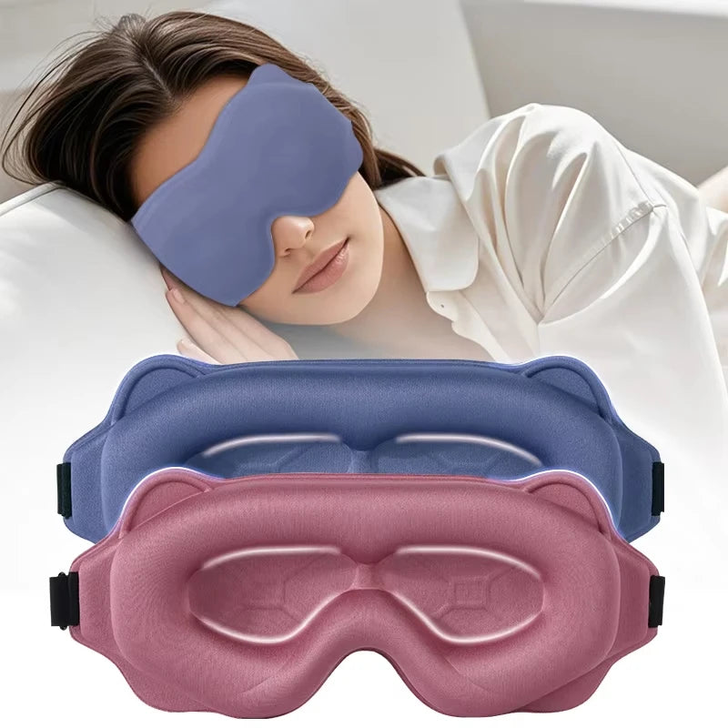 3D Sleeping Mask Block Out Light Soft Padded Sleep Mask For Eyes Slaapmasker Eye Shade Blindfold Sleeping Aid Face Mask Eyepatch