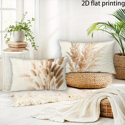 Two-piece suit Blue Floral Pillowcase for Bed , Used for sofas, chairs, cars, decorative cushion covers, pillowcases.